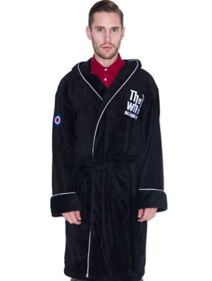 Picture of The Who: Rock Robe Maximum RnB Black Luxury Fleece Bathrobe