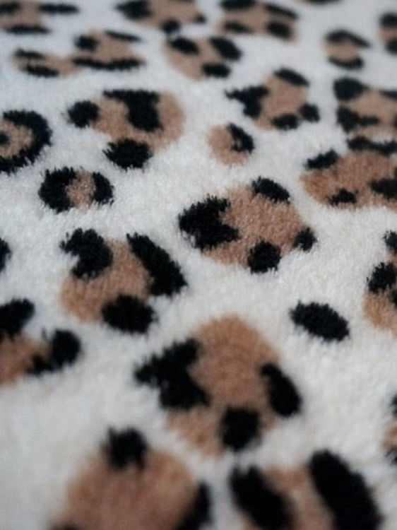 Picture of Q Parka: Leopard Parka Style Fleece Bathrobe
