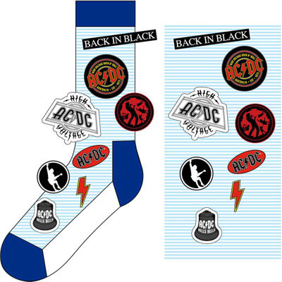 Picture of AC/DC: Unisex Ankle Socks: Icons