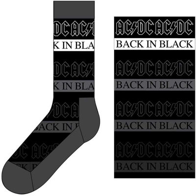 Picture of AC/DC: Unisex Ankle Socks: Back In Black