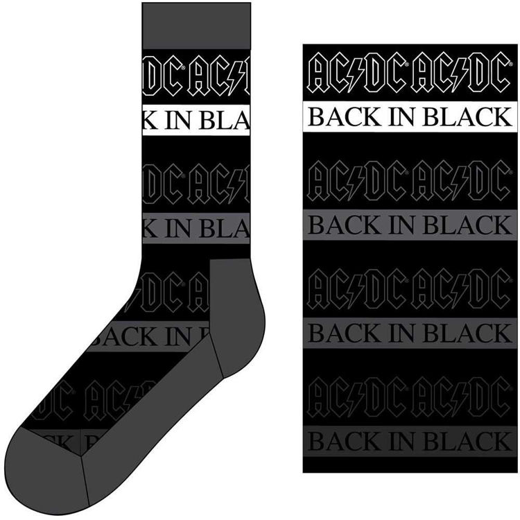 Picture of AC/DC: Unisex Ankle Socks: Back In Black