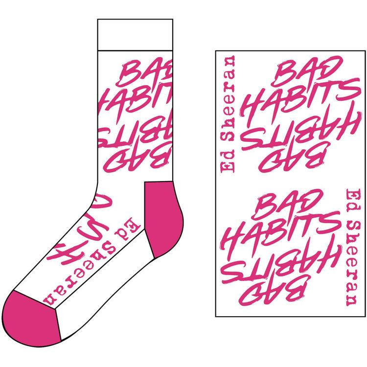 Picture of Ed Sheeran Unisex Ankle Socks: Bad Habits