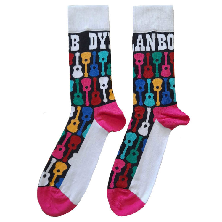 Picture of Bob Dylan Unisex Ankle Socks: Guitar Pattern
