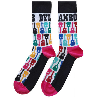 Picture of Bob Dylan Unisex Ankle Socks: Guitar Pattern