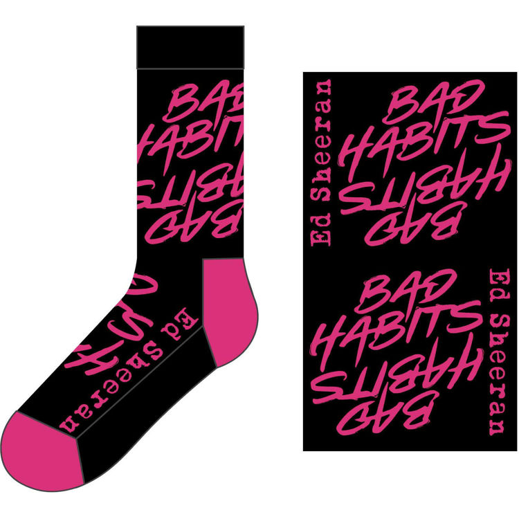 Picture of Ed Sheeran Unisex Ankle Socks: Bad Habits