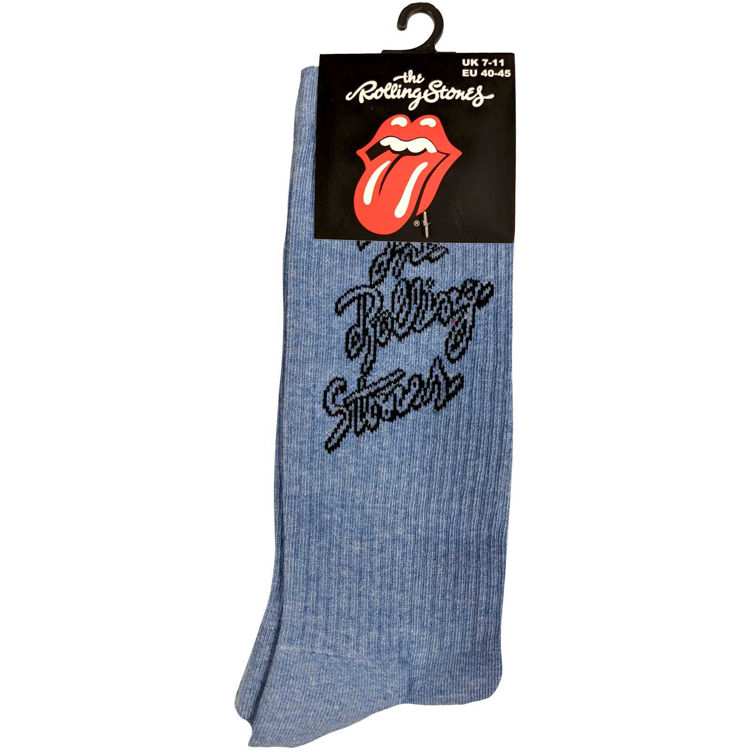 Picture of The Rolling Stones Unisex Ankle Socks: Script Logo