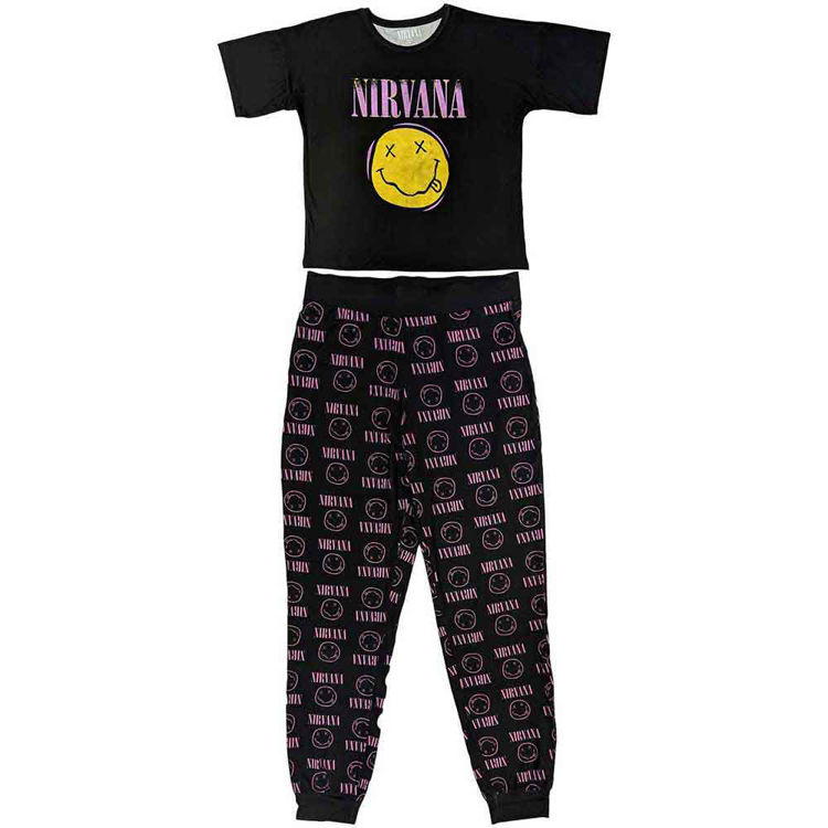 Picture of Nirvana JR's-Womens-PJs: Nirvana Xerox Smile Pink Pajamas