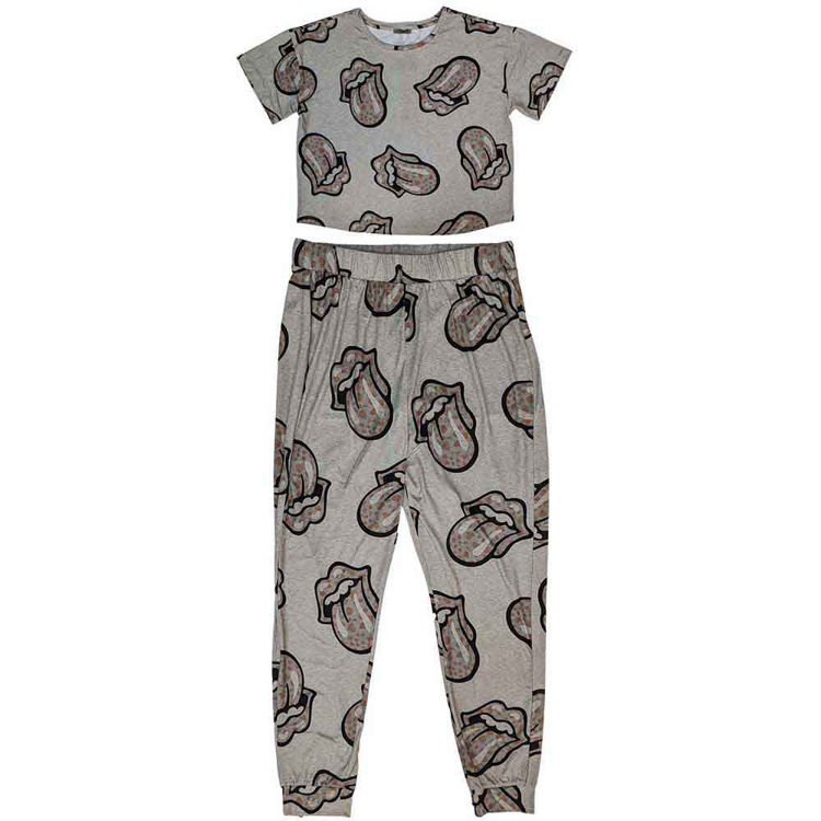 Picture of The Rolling Stones JR's-Womens-PJs: The Rolling Stones Heart Tongue Pajamas